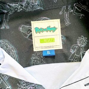 RSVLTS Rick & Morty button down size XL